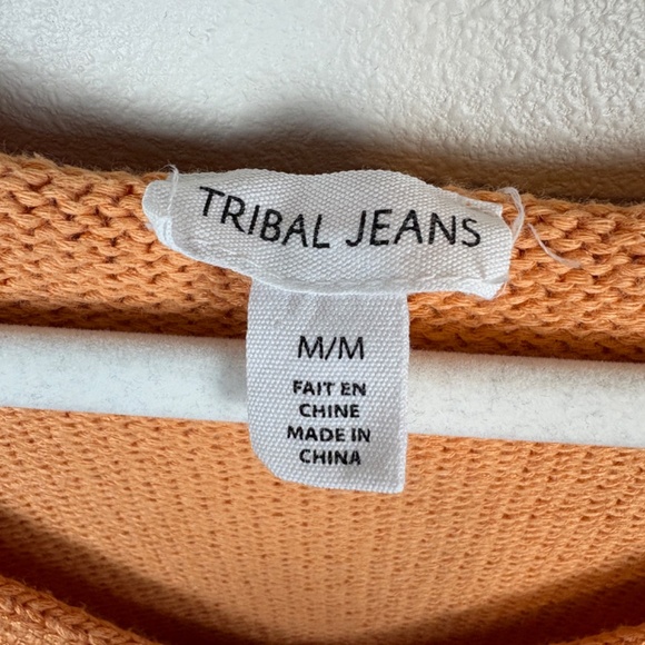 Tribal Jeans V-Neck Sleeveless Sweater Vest - Size Medium - Picture 5 of 6